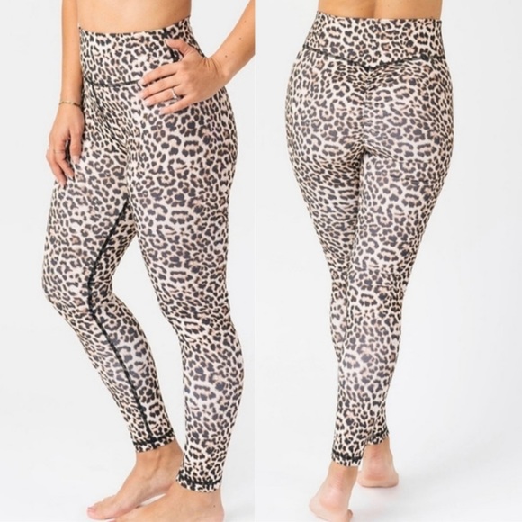 Zyia Leopard Print High Rise Leggings - Picture 1 of 4